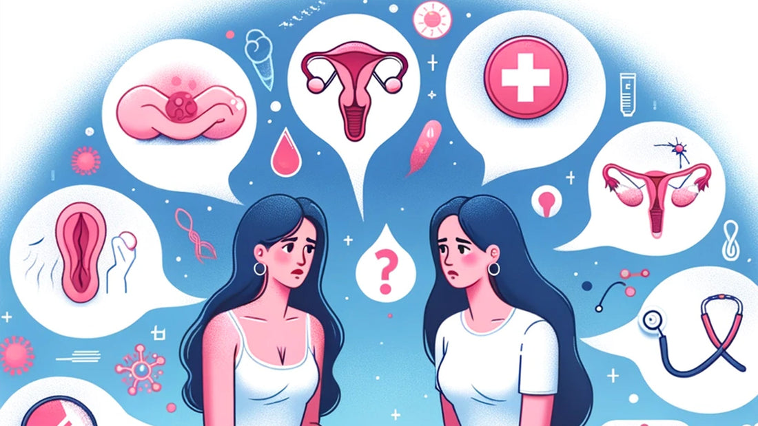 Illustration de deux femme se questionnant sur le vagin